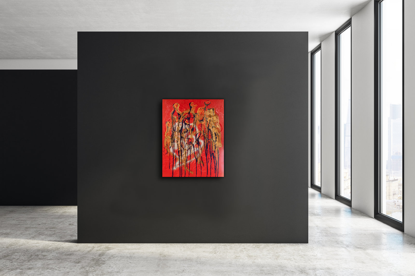 Raduno Rosso, 80cm x 100cm