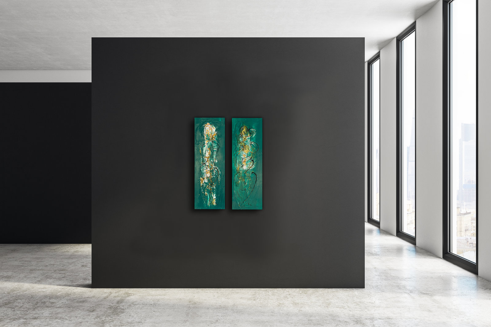 Anima Dorata, 90cm x 30cm