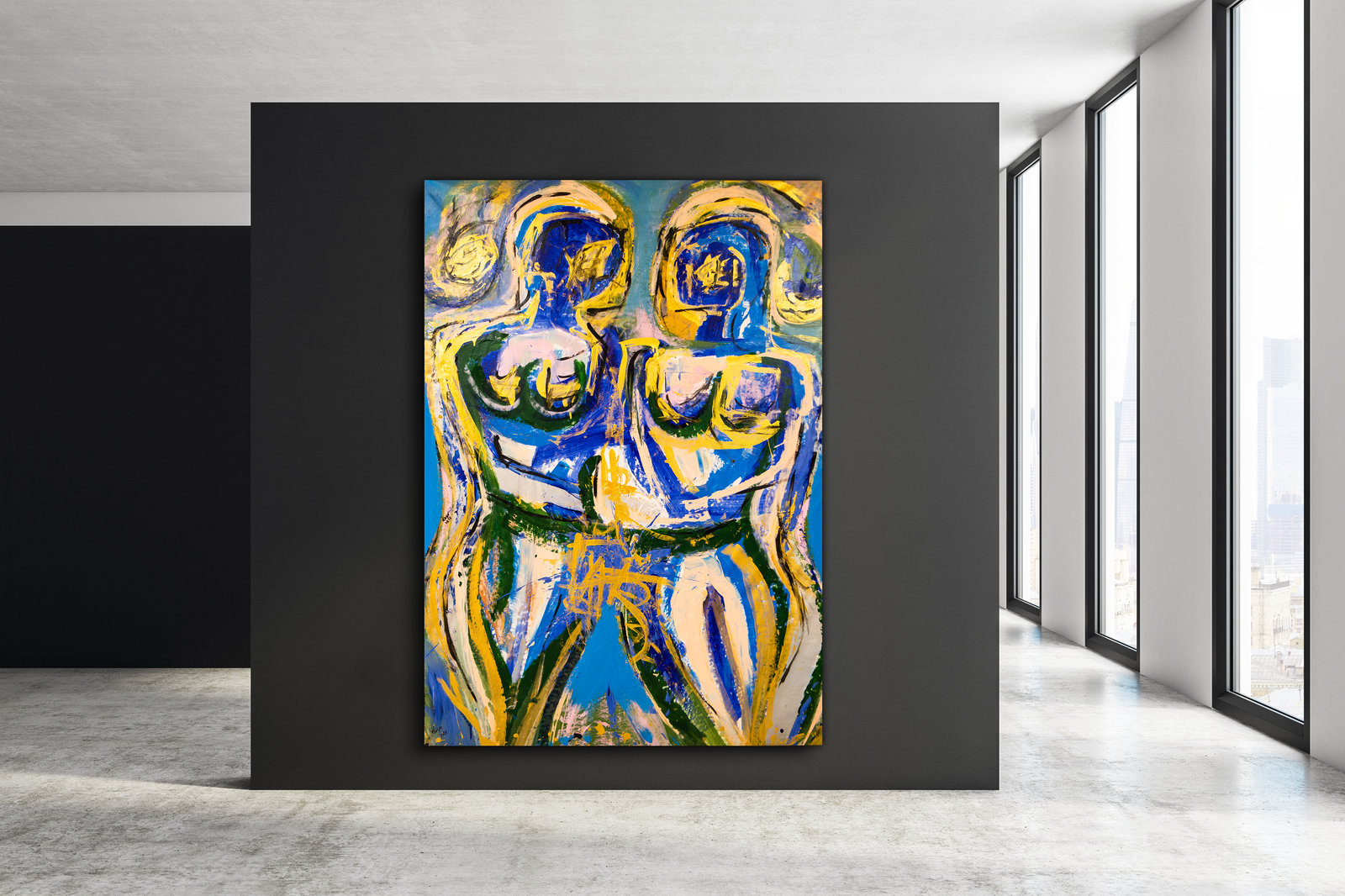 Due Anime, 145cm x 205cm