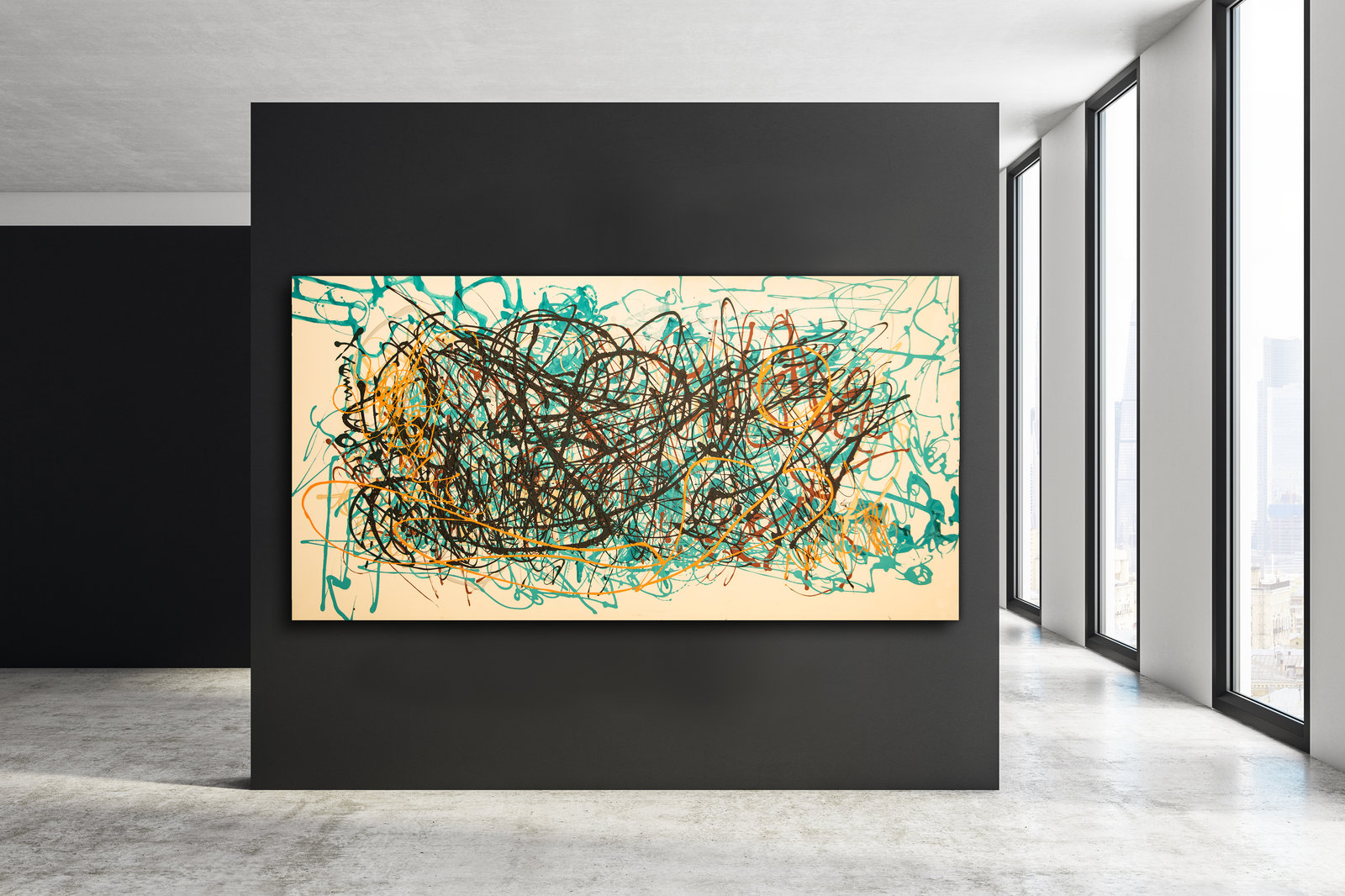 Sistema radicale, 236cm x 125cm